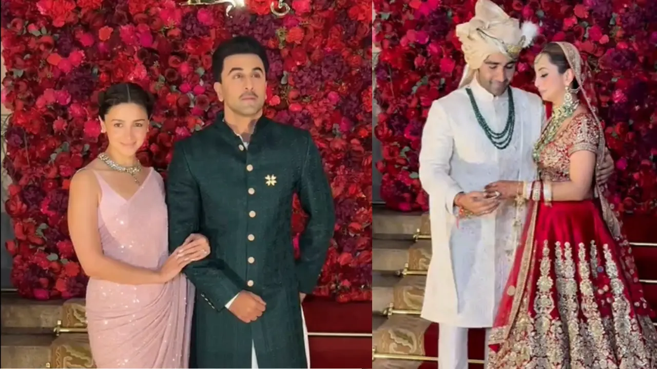 Ranbir Kapoor and Alia Bhatt make stunning appearance at Aadar Jain and Alekha Advani's wedding