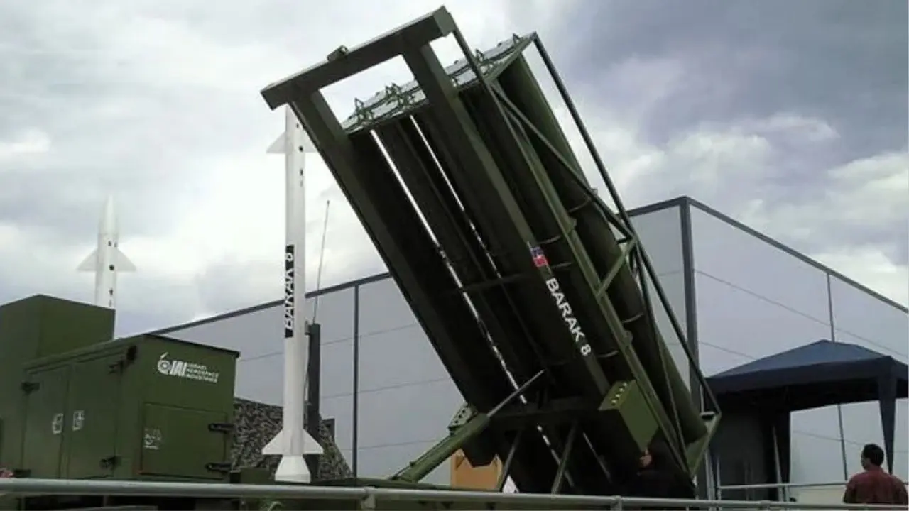 Barak-8 missiles