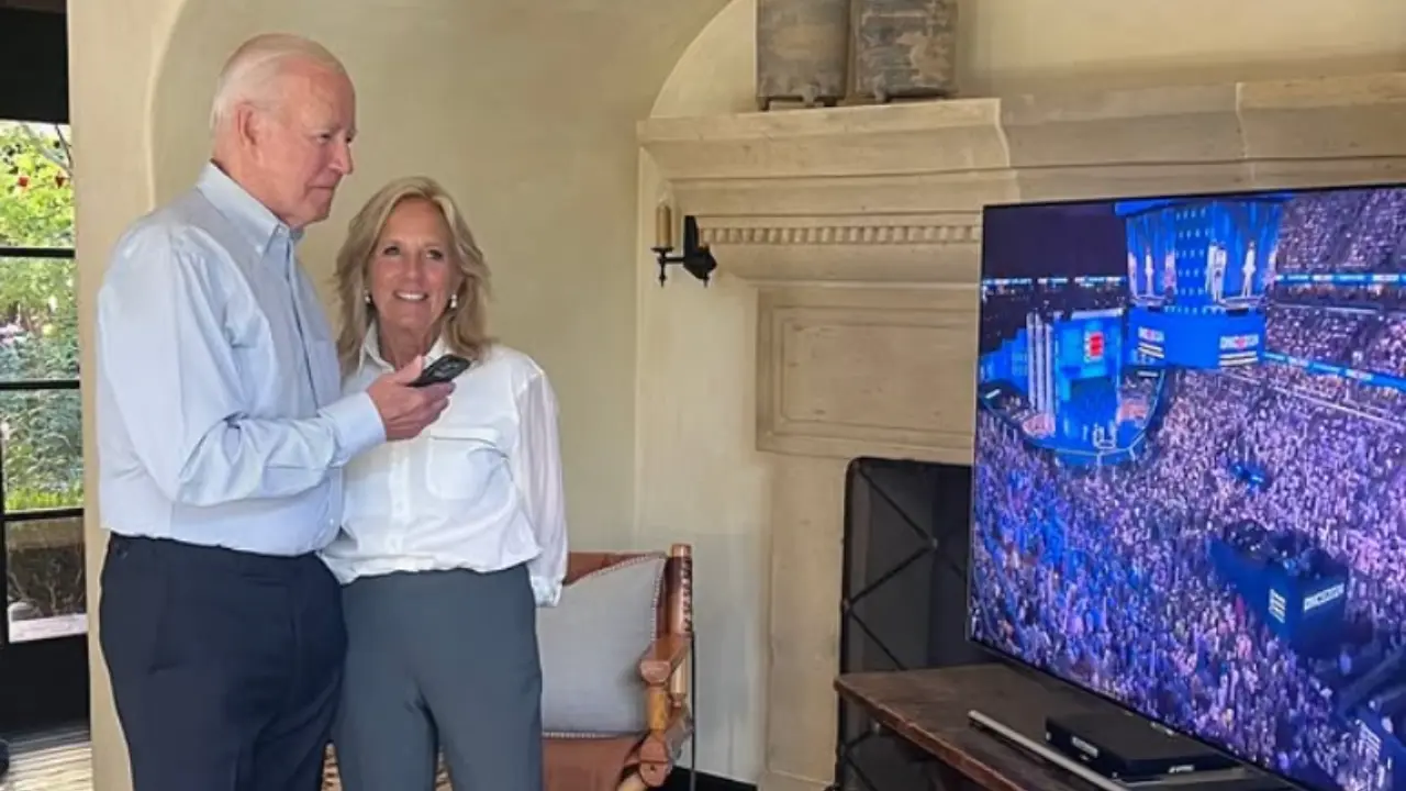 Moments after nominating Kamala Harris