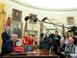 ‘His own spokesman’: Trump answered over 1,000 questions in his first month, 7 times more than Biden