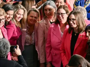 Trump presidential address: Why were female Democratic lawmakers wearing pink?