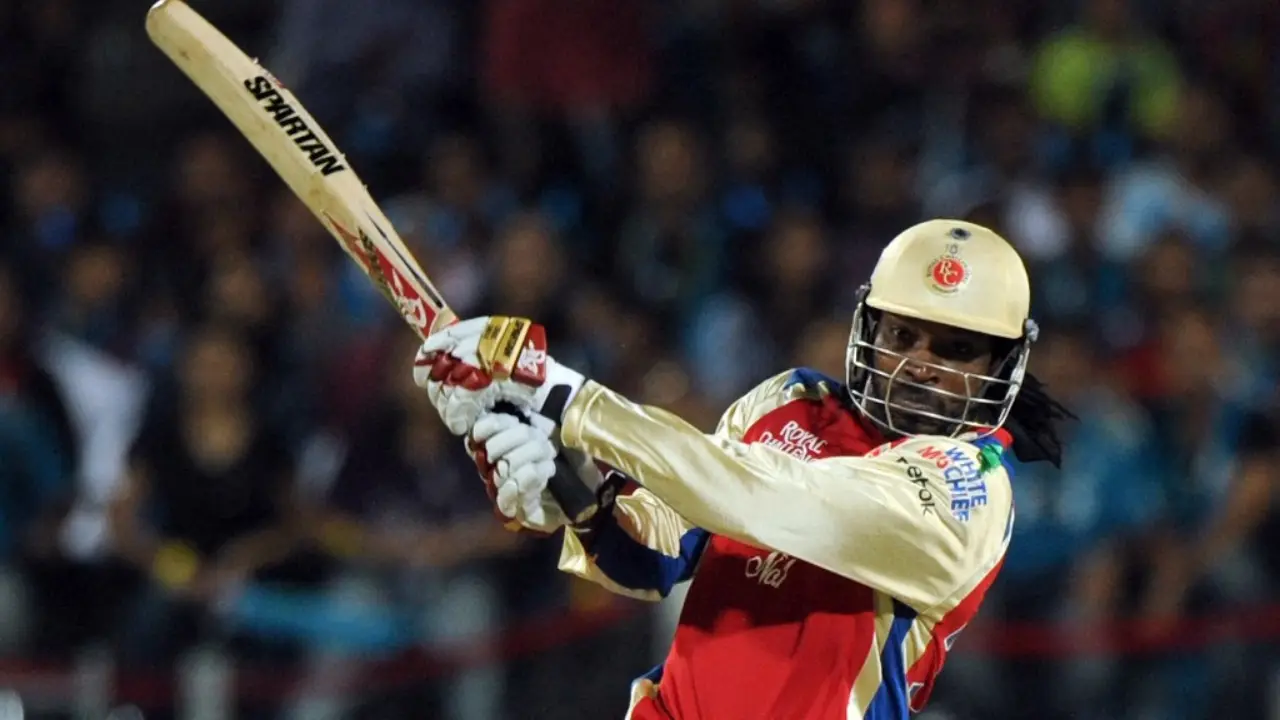 1. Chris Gayle – 154 Runs vs PWI