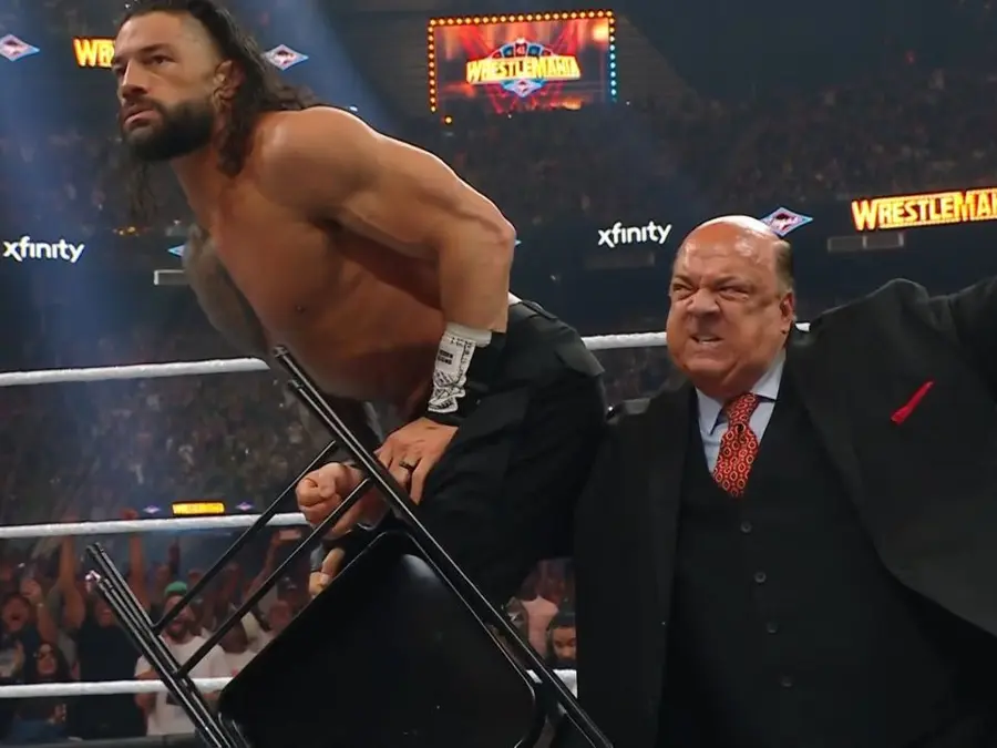 WWE WrestleMania 41: Paul Heyman backstabs CM Punk and Roman Reigns to close Night 1 – WATCH