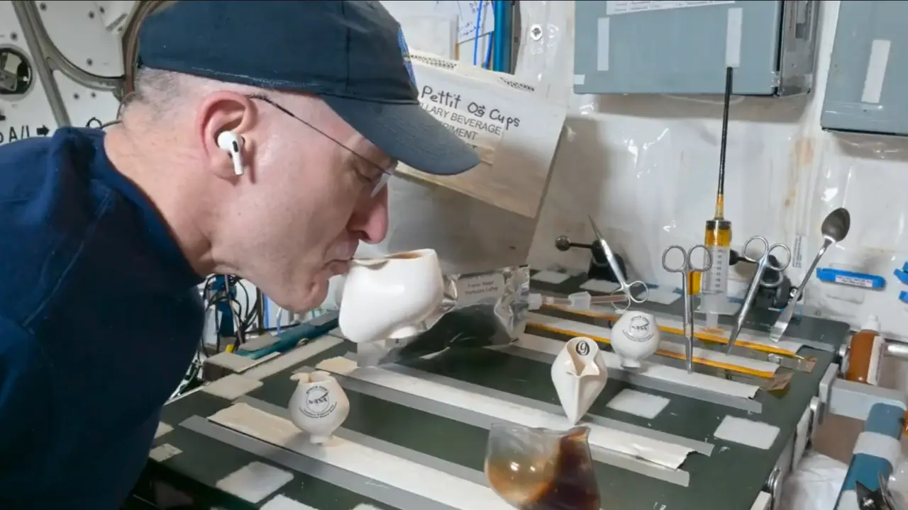 Watch: NASA astronaut develops special cup to drink coffee in space