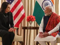 PM Modi lands in US, meets US intelligence chief Tulsi Gabbard