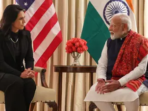 PM Modi lands in US, meets US intelligence chief Tulsi Gabbard