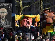 Germany’s Rose Monday carnival: Artist’s provocative floats feature Putin, Trump, other leaders
