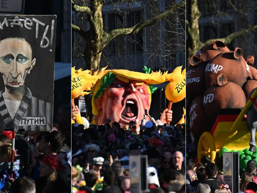 Germany’s Rose Monday carnival: Artist’s provocative floats feature Putin, Trump, other leaders