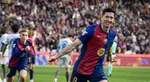 Barcelona's Robert Lewandowski becomes first player in Champions League history to...
