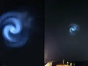 What caused the mysteriously glowing spinning orb in the UK skies?