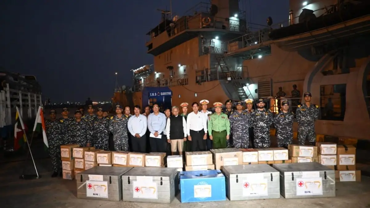 Myanmar earthquake: India hands over 50 tonnes of relief material as death toll surpasses 2,000