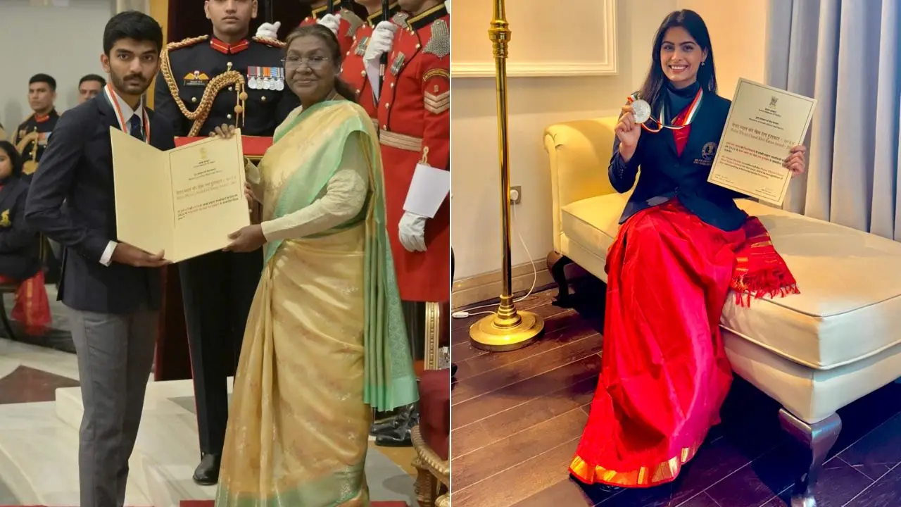 D Gukesh, Olympic heroes honoured with Khel Ratna Award - Watch