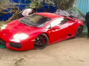 Noida crash car: Lamborghini belongs to Youtuber Mridul Tiwari ; driver already out on bail