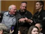 'Wat our country is doing with our money and in our name,' : Ben Cohen of Ben & Jerry's ice cream arrested for US Senate protest
