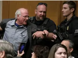 'Wat our country is doing with our money and in our name,' : Ben Cohen of Ben & Jerry's ice cream arrested for US Senate protest