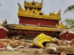 In Myanmar, ground cracked to reveal an ancient staircase peeking out for 16 years