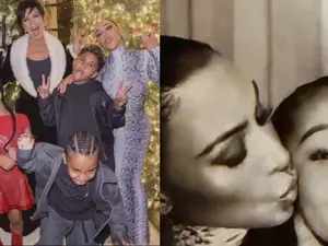 Kim Kardashian's holiday pics feature a photo booth, Christmas tree and more
