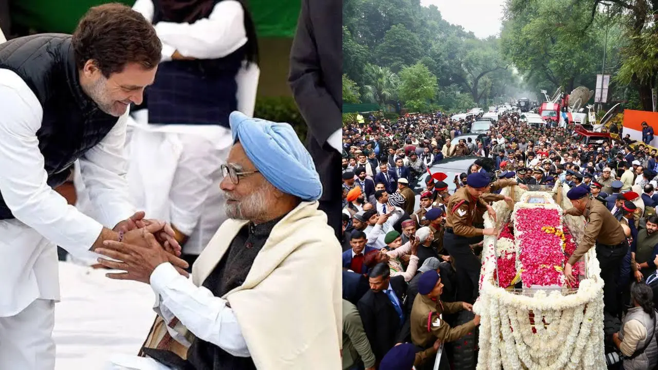 'Centre insulted Manmohan Singh', Rahul Gandhi slams BJP over funeral site