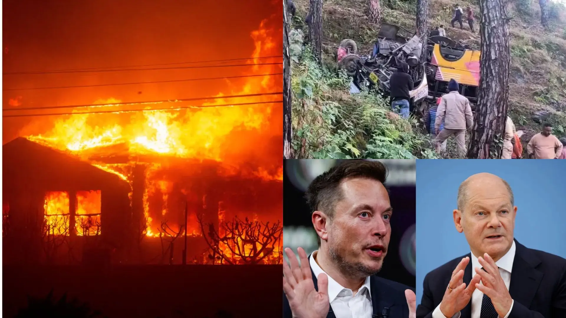 Top 10 world news: LA wildfires updates; five killed in Uttarakhand bus tragedy, and more