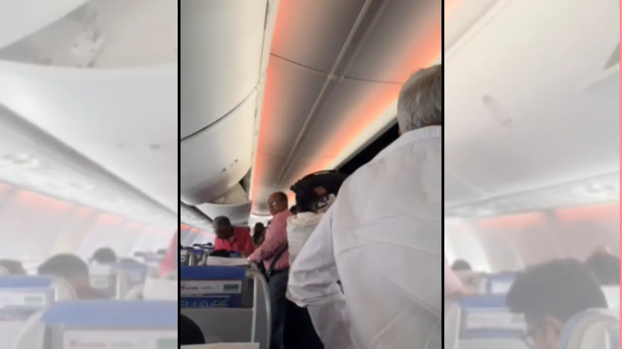 American mocks Indians rushing to fetch bags in moving flights. People say, 'Canada and US too' American mocks Indians rushing to fetch bags in moving flights. People say, 'Canada and US too'