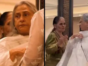 Jaya Bachchan shoves an elderly fan's hand at Manoj Kumar's prayer meet. Was it fair?