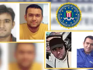 Who is the Indian man on FBI's top 10 most wanted list with reward of up to $250,000?