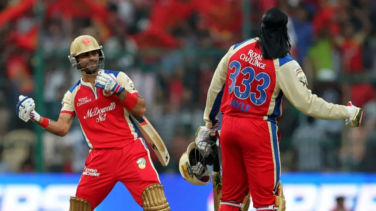 2. Chris Gayle-Virat Kohli (9)