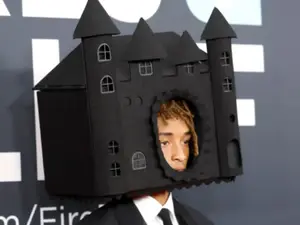 Why did Will Smith's son Jaden Smith wear this strange castle on his head to Grammys 2025?