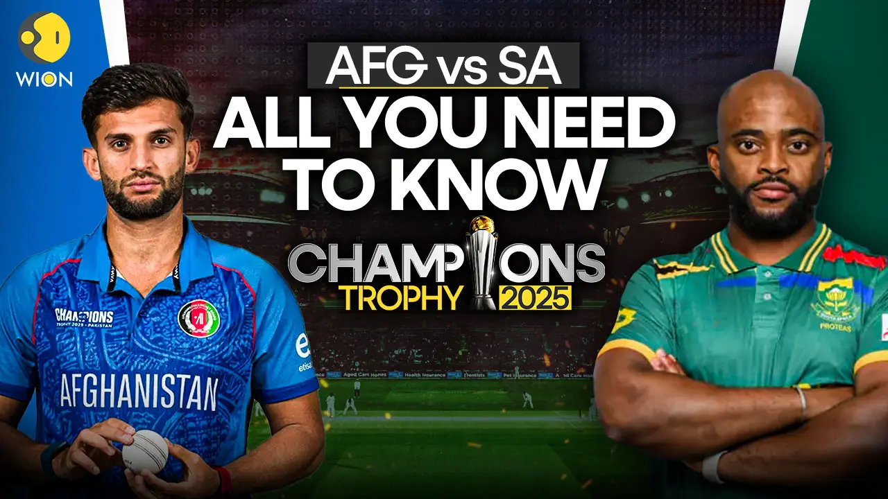 AFG vs SA Champions Trophy 2025: All you need to know, check Live streaming, Head to head, stats, pitch report, squad AFG vs SA Champions Trophy 2025: All you need to know, check Live streaming, Head to head, stats, pitch report, squad