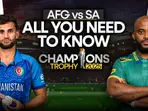 AFG vs SA Champions Trophy 2025: All you need to know, check Live streaming, Head to head, stats, pitch report, squad