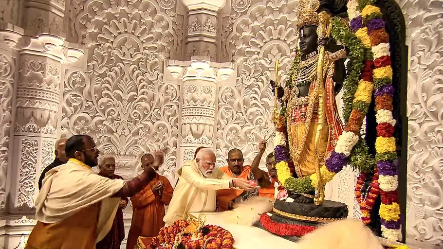 Ayodhya celebrates first anniversary of Ram Lalla idol consecration with grand festivities