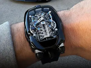 '$340,000 supercar on wrist': This Jacob and Co watch mimics a V16 engine of Bugatti Tourbillon