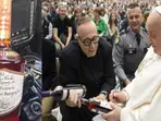WATCH | When Pope Francis signed two bottles of bourbon AND for a good cause