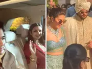 Priyanka Chopra Jonas escorts her brother down the aisle, Parineeti Chopra attends wedding with Raghav Chadha