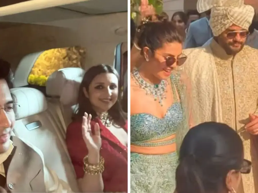 Priyanka Chopra Jonas escorts her brother down the aisle, Parineeti Chopra attends wedding with Raghav Chadha