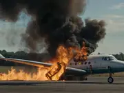 Air Canada flight skids and catches fire during landing at Halifax airport | Video
