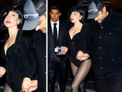 Lady Gaga spotted walking hand-in-hand with fiancé Michael Polansky at SNL afterparty; WATCH