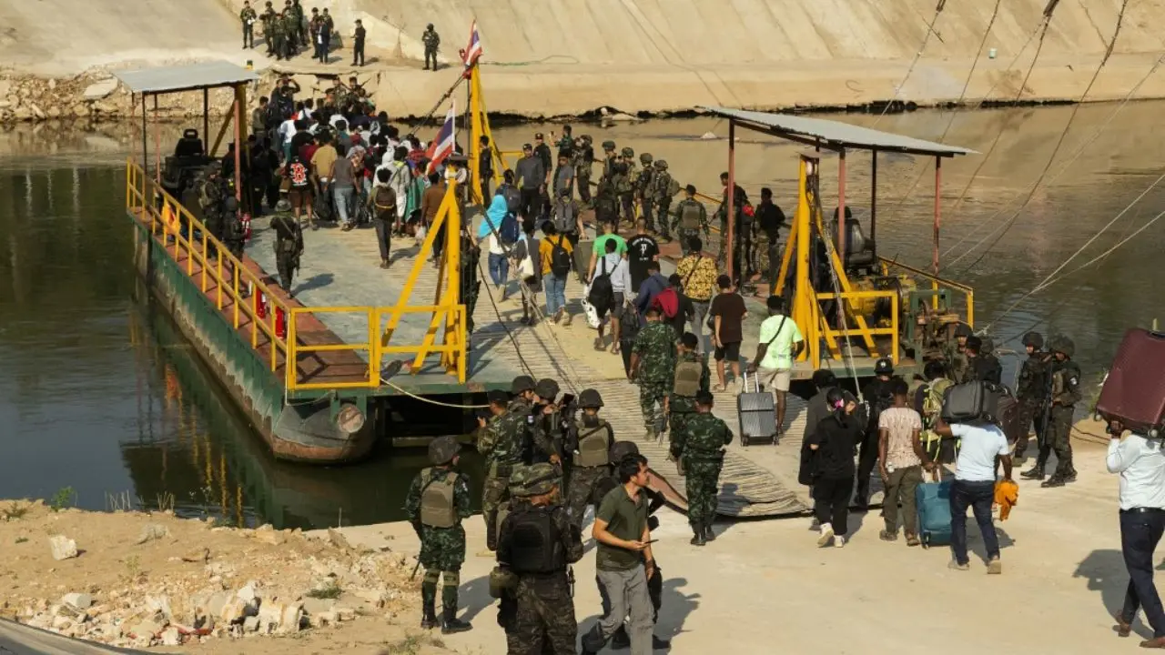 Over 250 people rescued from Myanmar scam centre released at Thai border Over 250 people rescued from Myanmar scam centre released at Thai border
