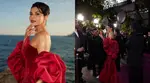 Jacqueline Fernandez exudes elegance in a strapless red gown at Cannes Film Festival 2025