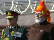 Indian PM Modi dons yet another bright-coloured turban for Republic Day 2025