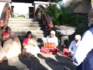Indian PM Modi greeted with Bhojpuri folk song in Mauritius