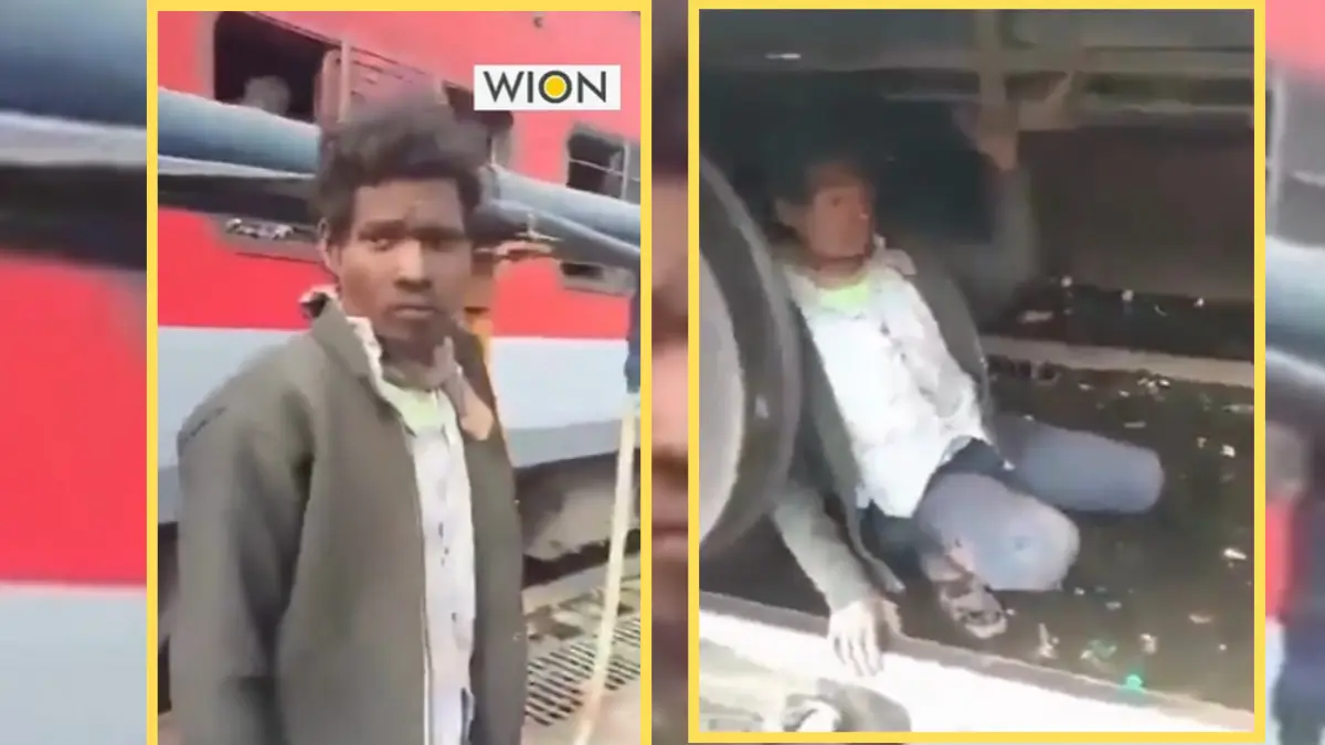 Watch: Indian man travels 250 km hidden under train to save fare