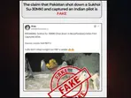 Indo-Pak war fact check: Post claiming a Sukhoi was shot down shows an old photo