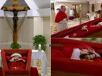 Vatican releases photos of Pope Francis in open coffin; funeral to take place on Saturday