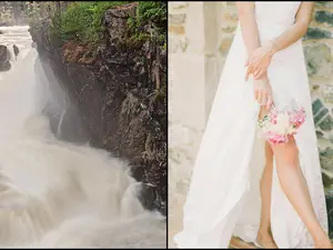 'Trash the dress' trend killed a new bride at a Canada waterfall in 2012. Her story is going viral again