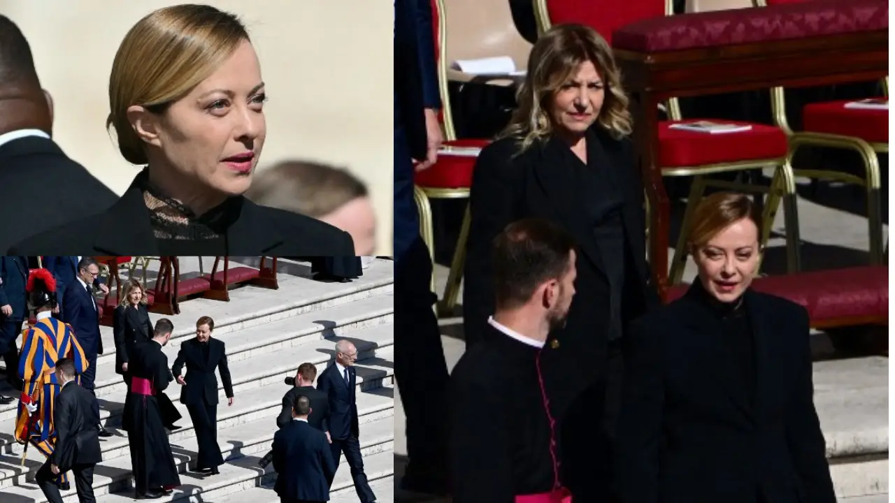 Italian PM Giorgia Meloni attend Pope's funeral