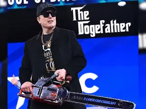 Elon Musk’s ‘chainsaw for bureaucracy’ stunt: ‘Cringe AF’ or ‘fire’? Internet divided