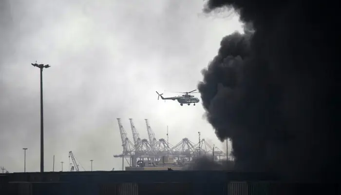 In Pics: Harrowing scenes from Iran's Shahid Rajaee Port explosion