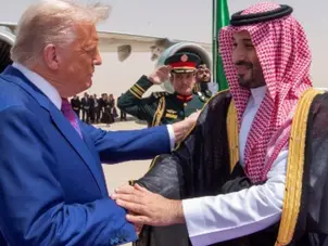 US President Trump arrives in Saudi Arabia on his first trip of second term; MBS welcomes him | Pics here