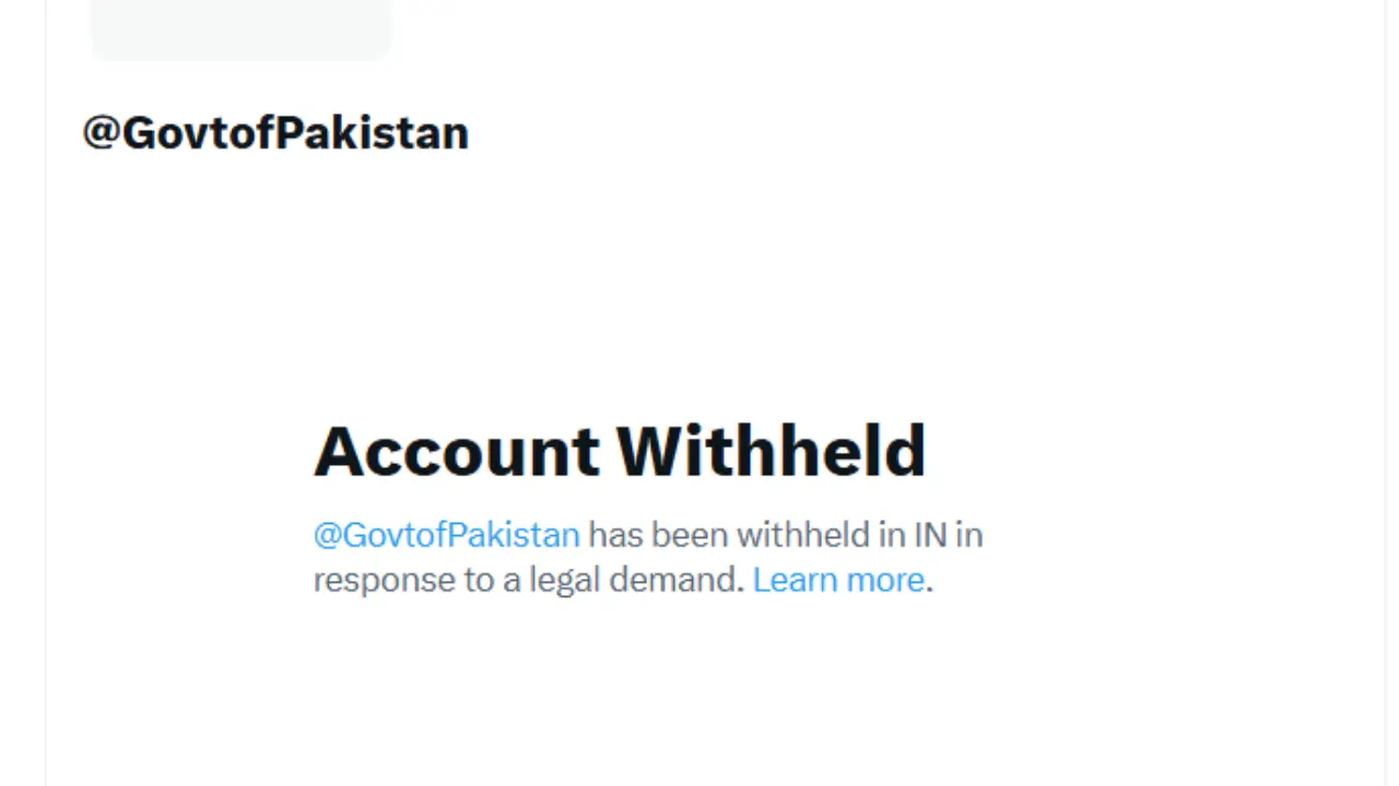 Another BIG move by India: Pakistan govt X account withheld in India amid tensions over Pahalgam terror attack